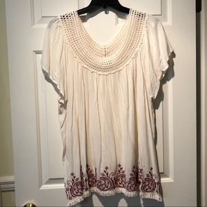 Eyeshadow Peasant Blouse